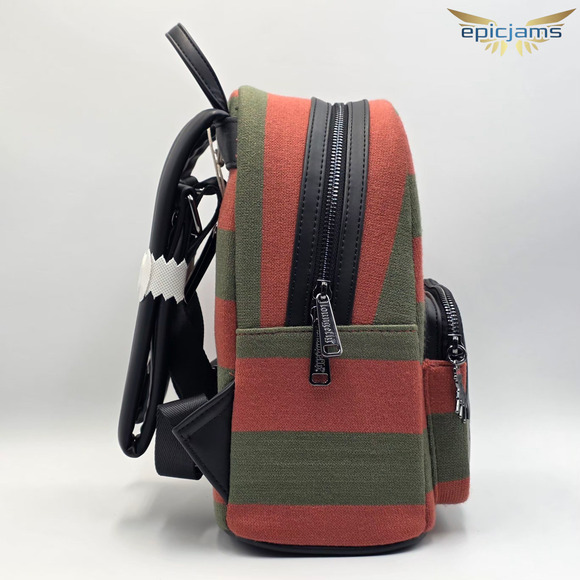 Loungefly A Nightmare on Elm Street Freddy Krueger Sweater Mini Backpack Bag New - Picture 4 of 9